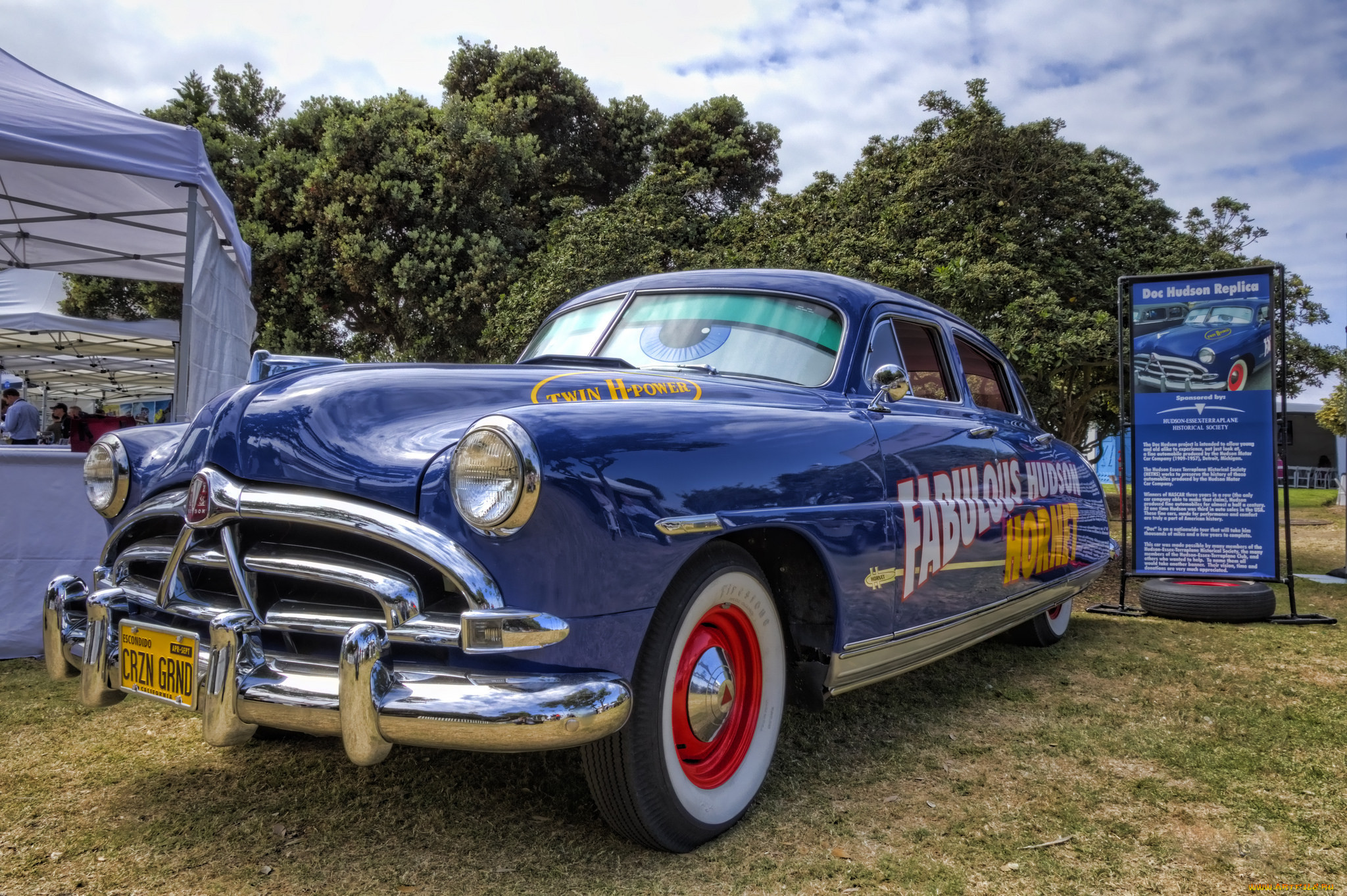 Обои 1951 Hudson Hornet - `Doc` Hudson Replica Автомобили Выставки и  уличные фото, обои для рабочего стола, фотографии 1951 hudson hornet -  `doc` hudson replica, автомобили, выставки и уличные фото, выставка, автошоу